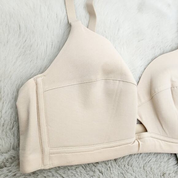 NEW Neiwai Pure Comfort 5/8 Cup Bandeau Bra Cream Cut-Out Bralette - Picture 4 of 11